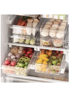 HomarKet Fridge Drawer Organizer with 8 Adjustable Storage Compartment  - Image 1