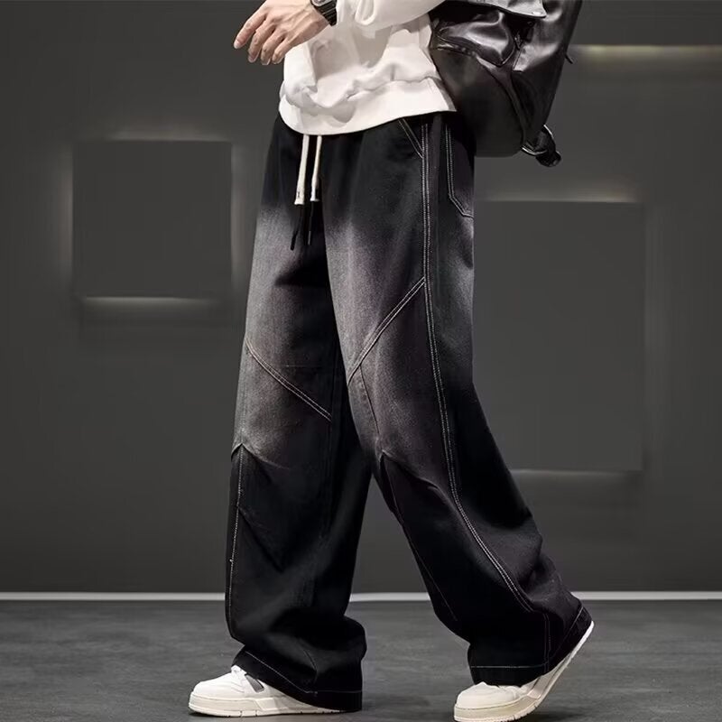 Unisex Classic Denim Jeans Loose Fit Daily Outdoor Wear - Image 1