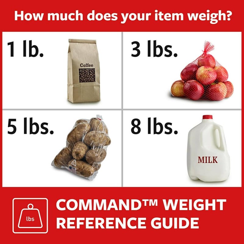 كوماند خطاف كبير جدًا من نوع “Command Jumbo Large Hook” مزود بشرائط، يمكنه تحمل وزن 3.4 كيلوغرام لكل خطاف؛ لون أبيض؛ مثالي للتنظيم والزينة؛ خالٍ من الأضرار أثناء التعليق؛ العبوة تحتوي على 1 خطاف و4 شرائط. - Image 5