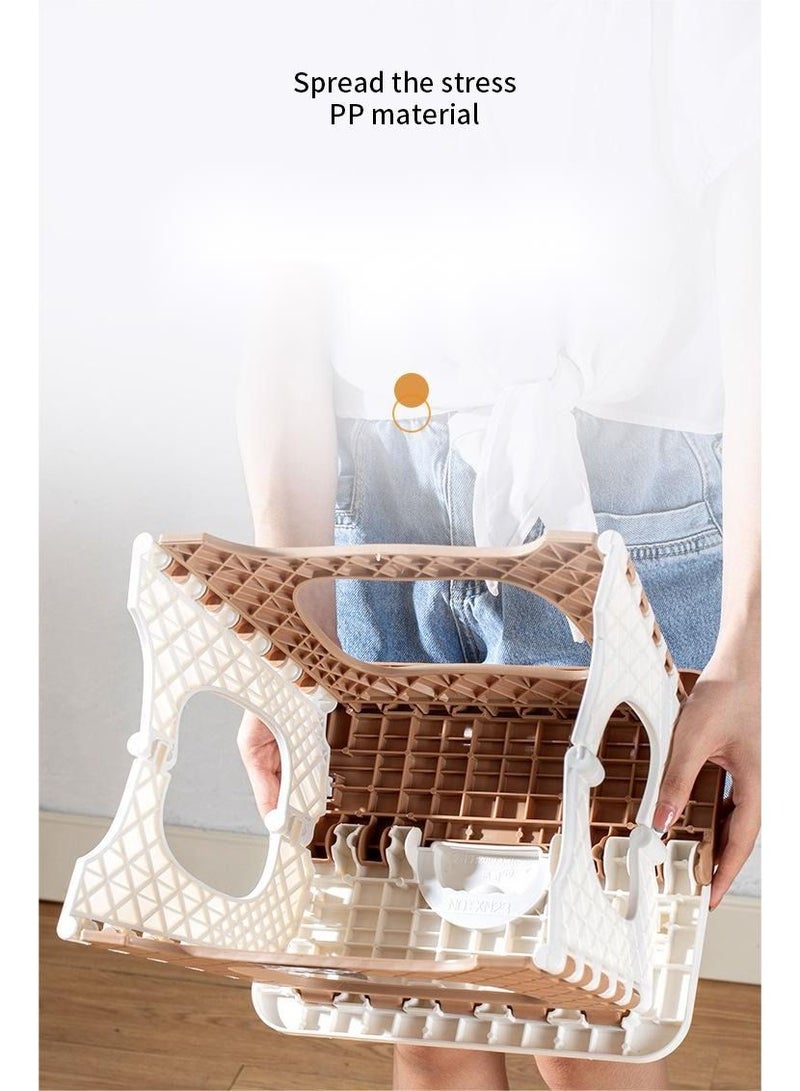 Portable Home Outdoor Folding Stool, Blue - Image 2