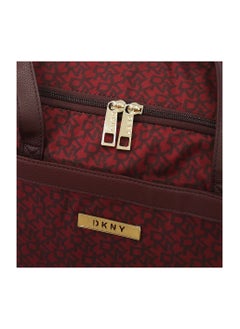 DKNY حقيبة دافل من دكني، باللون الأحمر  - Image 4