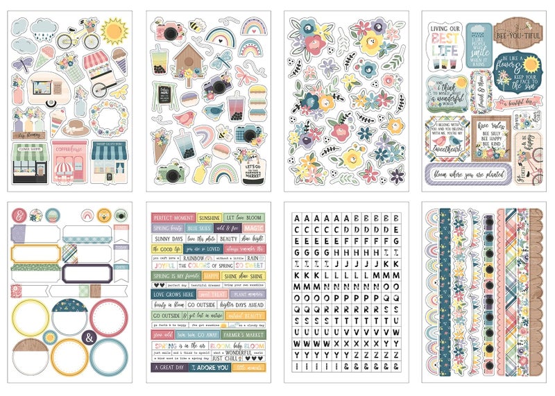 Echo Park Paper Company New Day Sticker Book White