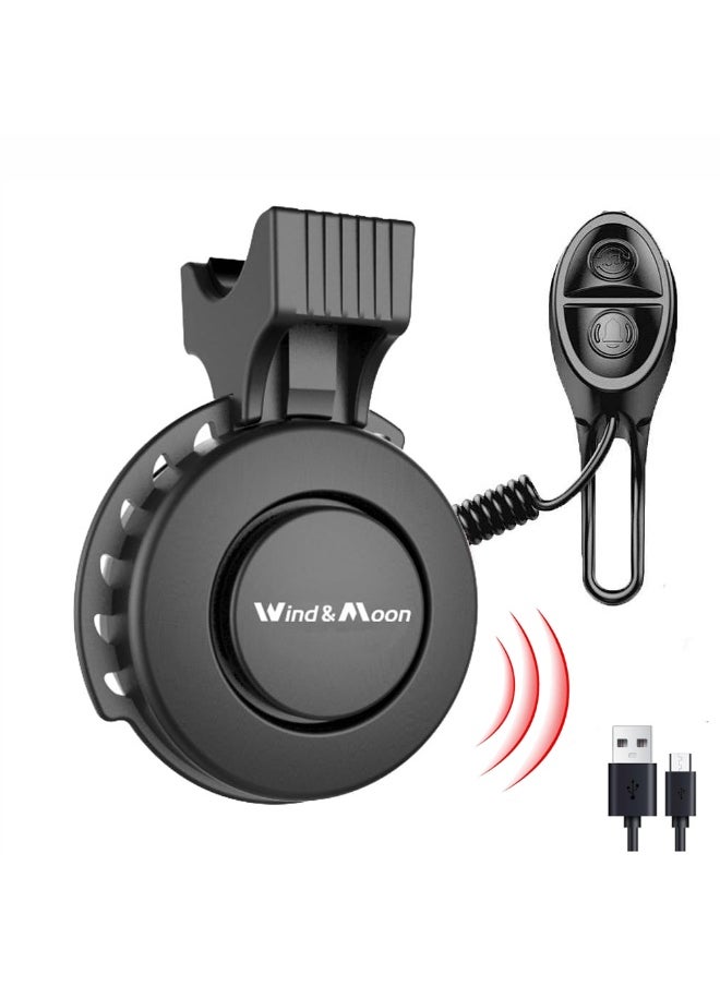 Generic Electronic Bike Horn for Cycling, Waterproof Bicycle Bell with 4 Sound Mode  - Image 1