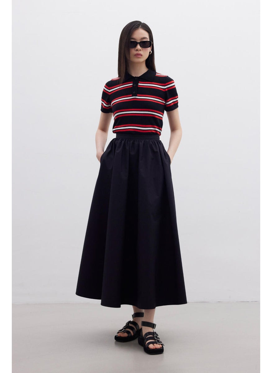 Manuka Flounced Premium Skirt Black  - Image 1