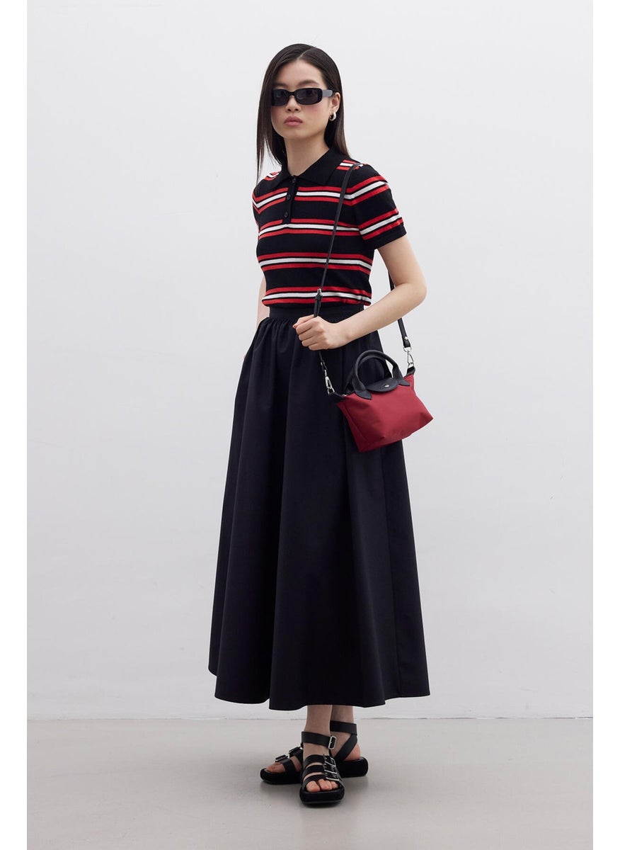 Manuka Flounced Premium Skirt Black  - Image 4