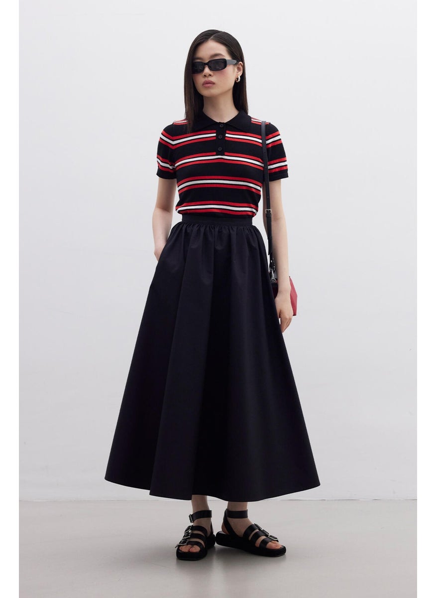Manuka Flounced Premium Skirt Black  - Image 2