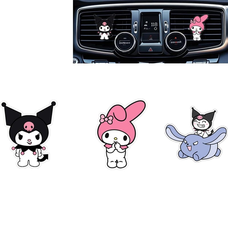 Cute Car Air Freshener ClipsCar Vent ClipCar Vent Decoration AccessoriesCar Decorative Clip Car Air Conditioner ClipCar Automotive Interior Decoration Gifts for MenWomenKitty Car Air Vent Clip