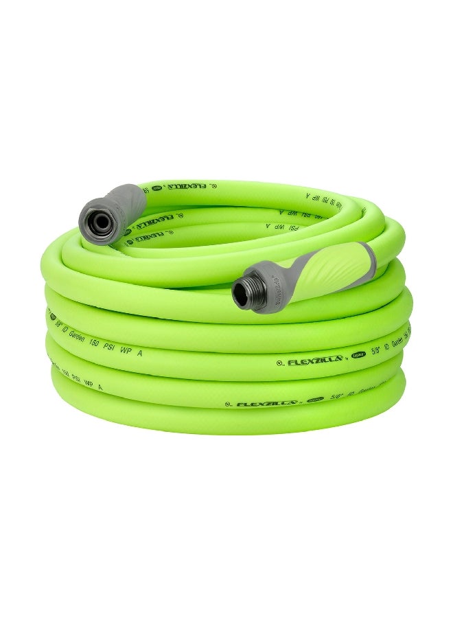 Flexzilla Heavy Duty Swivel Grip Leak Free Garden Water Hose Green and Grey 100 ft x 5/8 Inch HFZG5100YWS - Image 1