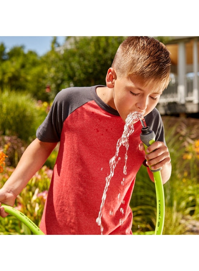 Flexzilla Heavy Duty Swivel Grip Leak Free Garden Water Hose Green and Grey 100 ft x 5/8 Inch HFZG5100YWS - Image 5