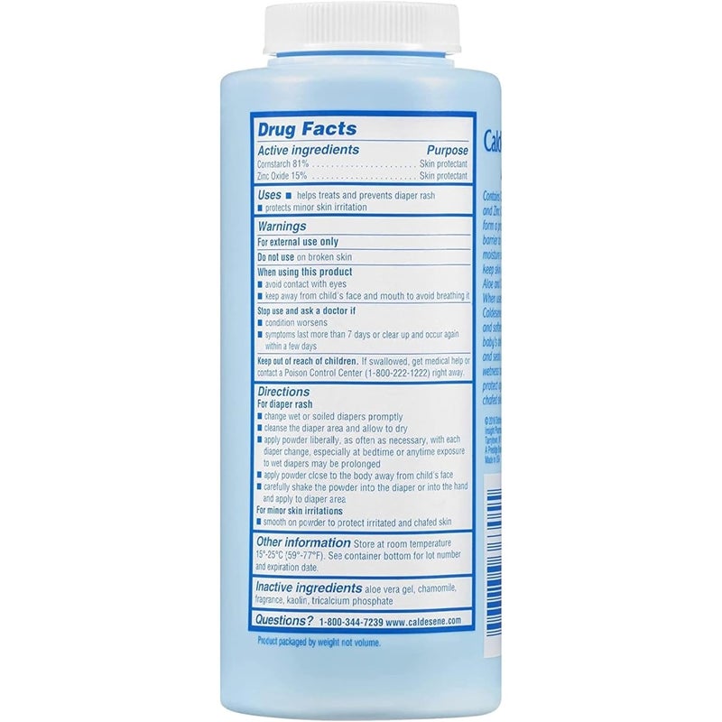 Caldesene Baby Cornstarch Powder With Zinc Oxide 5 oz Pack of 7 - Image 5