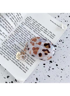 Applicable For HuaweiFreebuds Pro Earphone Case Creative Shell Pattern Soft Case 3/4/6i Wireless Bluetooth Pendant-Color:Shell Pattern + Love Pendant-leopard Print-Model:For HuaweiFreebuds 4/4e (protective Case)