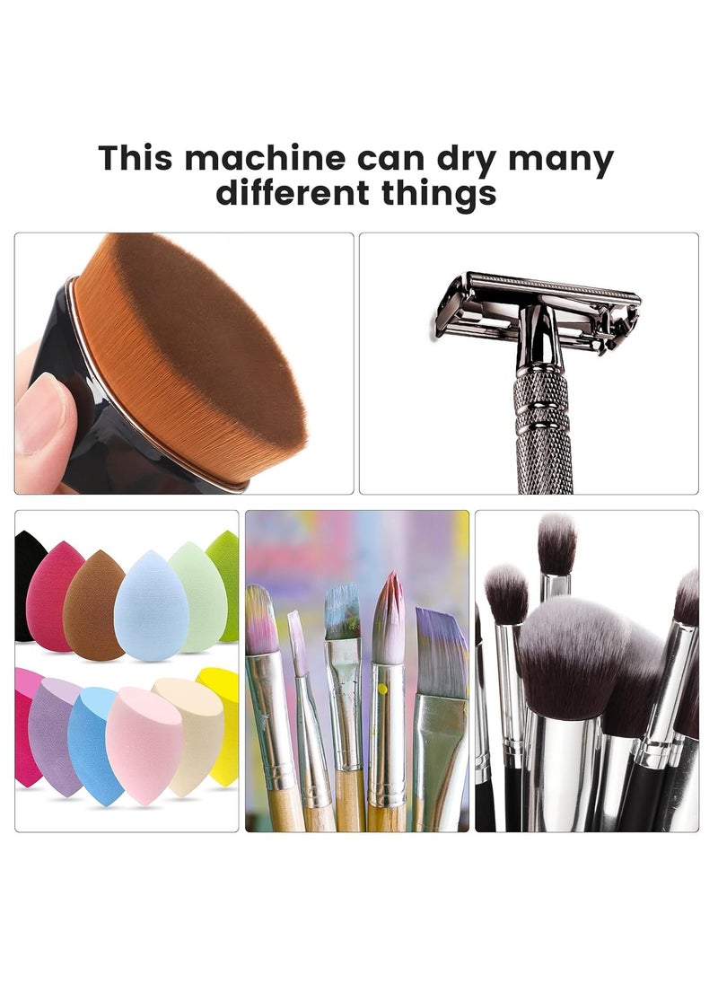 Generic Makeup Brush And Sponges Dryer Machine Drying 12pcs Makeup Brushes 2pcs Sponges Or Powder Puff AT The Same Time Baked Slowly At Constant Temperature Without Hurting The Bristles USB Charge.  - Image 5