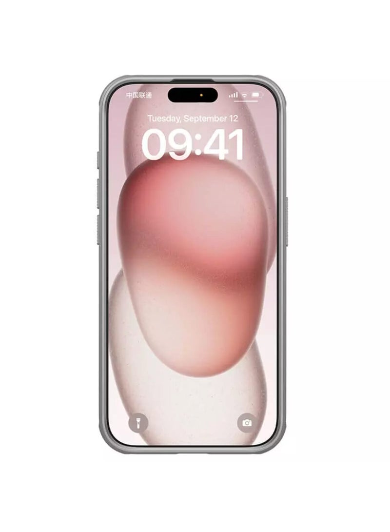 Nillkin Nillkin High Quality Super Frosted Shield Pro For Apple iPhone 15 Pro Max (With Logo cutout) Titanium Gray  - Image 2