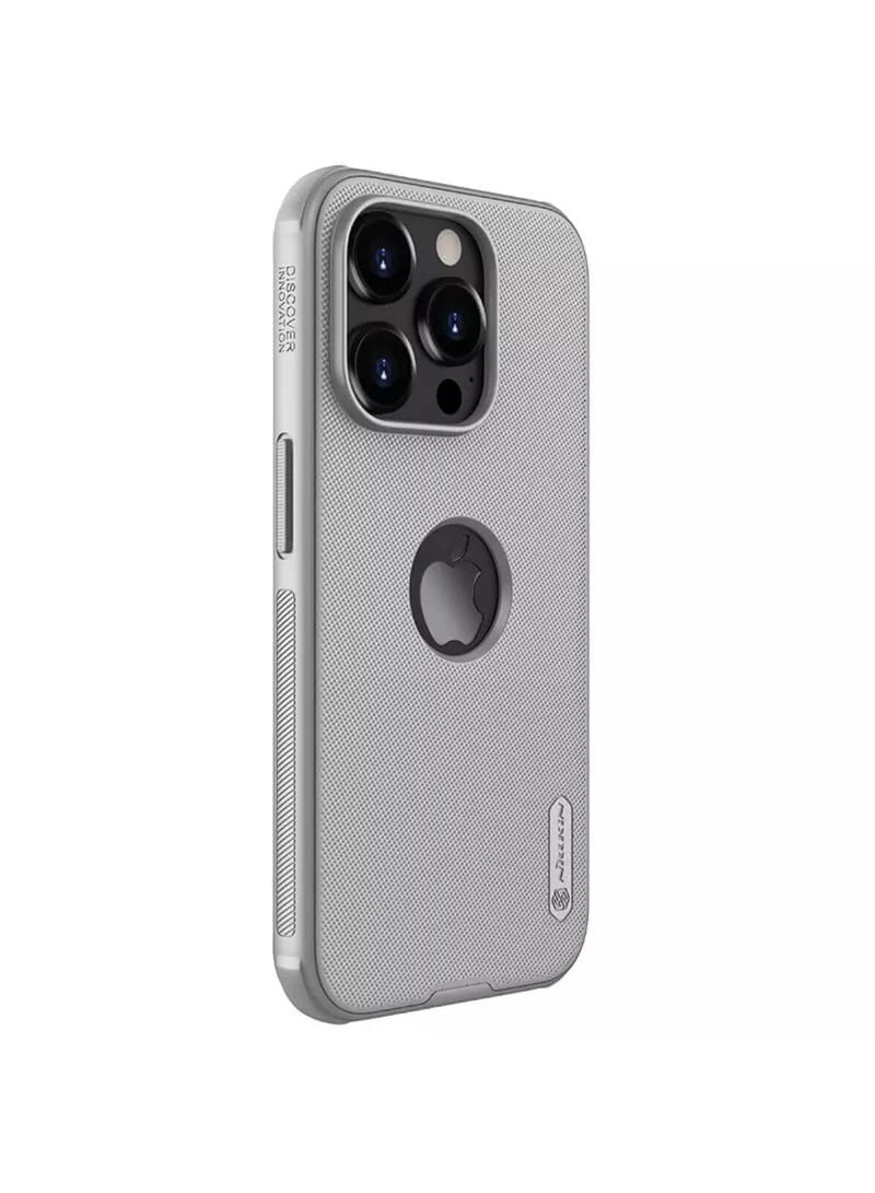 Nillkin Nillkin High Quality Super Frosted Shield Pro For Apple iPhone 15 Pro Max (With Logo cutout) Titanium Gray  - Image 4