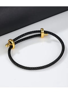 Home Clearance Sale 1pc Fashionable Adjustable Men's Bracelet, 304 Stainless Steel Wire Rope with Infinity Clasp, No Magnetic, Pendant-Free Design, Rope Bracelet  - Image 1