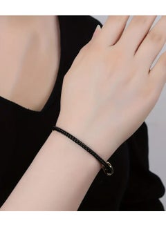 Home Clearance Sale 1pc Fashionable Adjustable Men's Bracelet, 304 Stainless Steel Wire Rope with Infinity Clasp, No Magnetic, Pendant-Free Design, Rope Bracelet  - Image 4