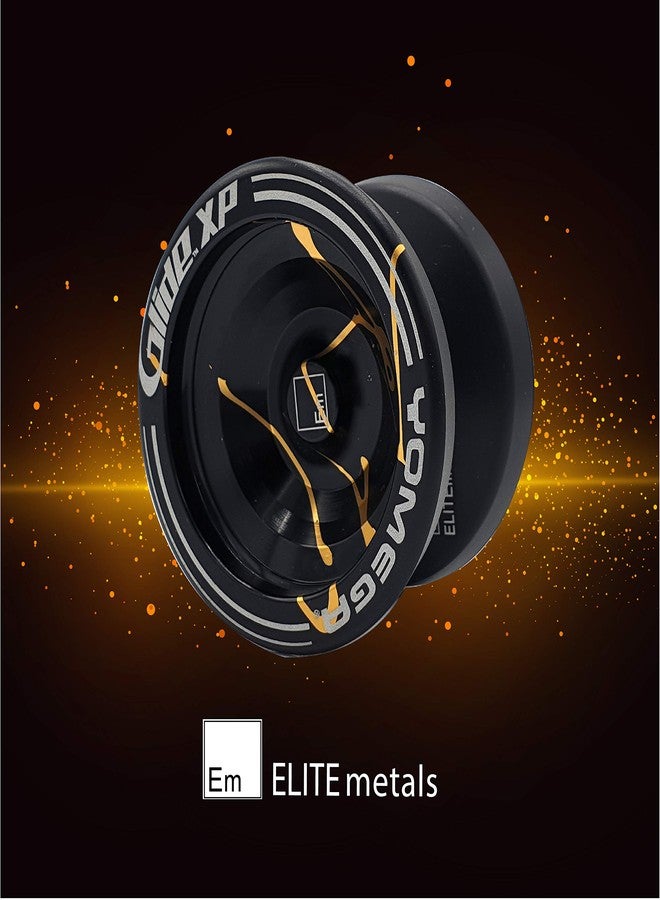 Yomega Glide™ XP - Pro Level Aluminum Metal Yoyo for Advance Players - Wing Shaped, C Size Ball Bearing Yoyo with Adjustable Responsive/Nonresponsive Play + 3 Month Warranty (Black and Gold) - Image 5