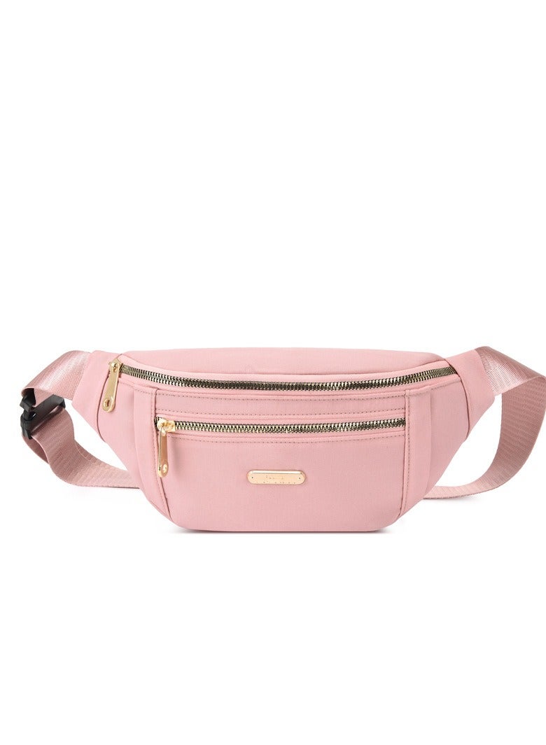 MIXDE Light-weight Waist Pack Travel Walking Hiking Crossbody Waist Bag For Women Pack Belt Bag Wallet Easy Carry Pink  - Image 1