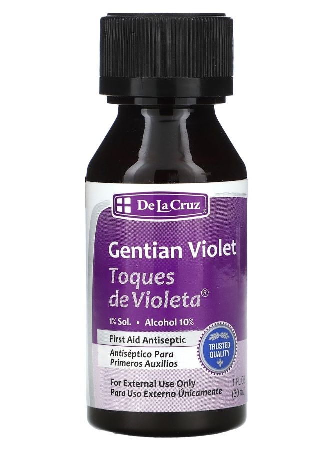 De La Cruz Gentian Violet First Aid Antiseptic 1 fl oz (30 ml)