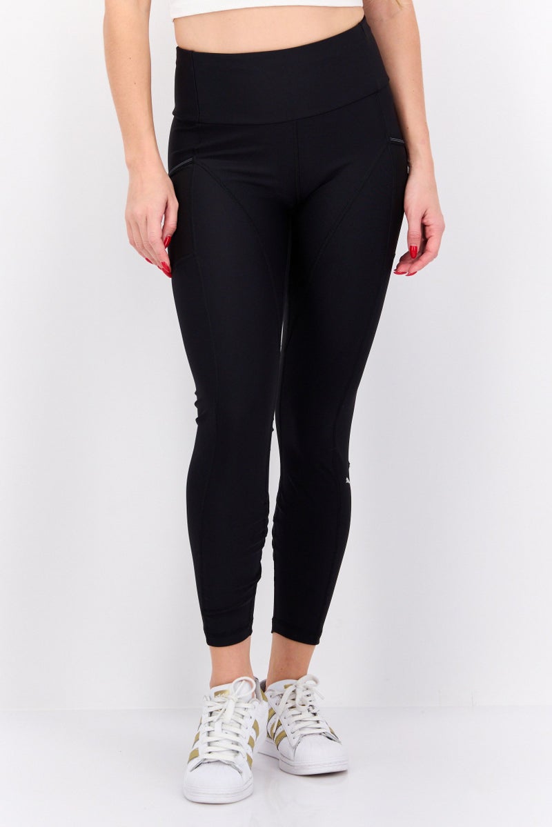 PUMA سراويل تدريب ضيقة للنساء، سوداء - Image 1