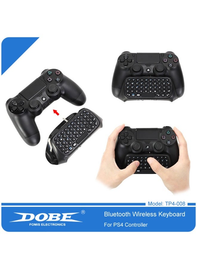دوبي لوحة مفاتيح لاسلكية صغيرة بتقنية Bluetooth متوافقة مع Sony PlayStation 4، لوحة دردشة لاسلكية مع مكبر صوت للمحادثات الصوتية لوحدة التحكم PS4 DualShock 4 - Image 3