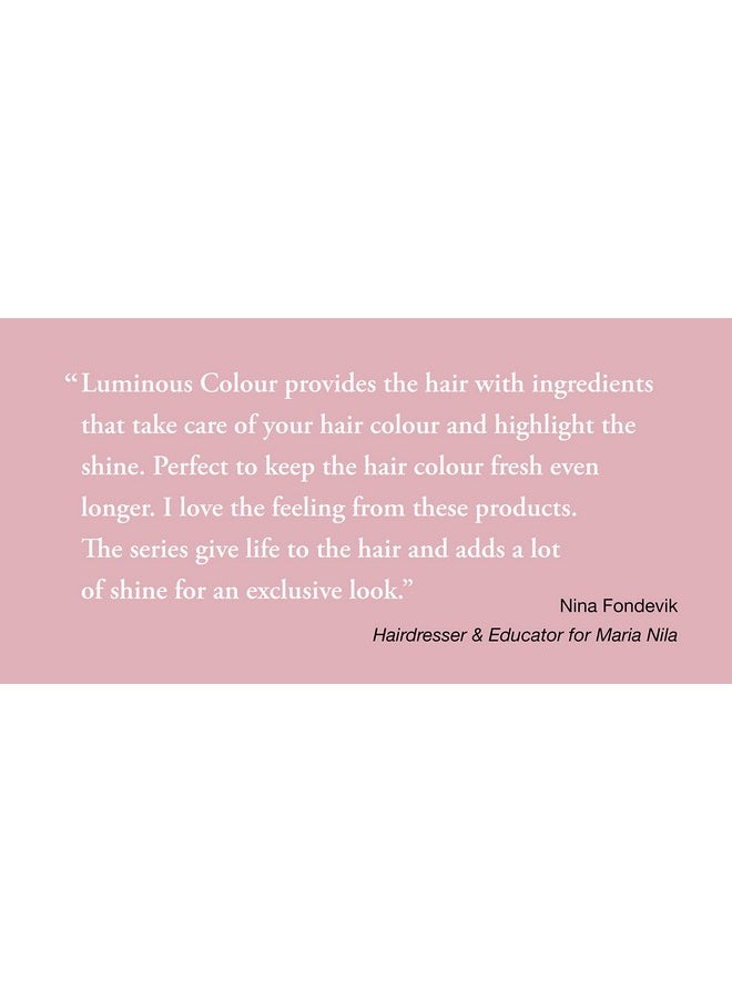 Maria Nila Luminous Color Shampoo 11.8 Fl Oz / 350 Ml Reduces Color Loss From Washing Pomegranate Counteracts Dehydration 100% Vegan & Sulfate/Paraben Free  - Image 3