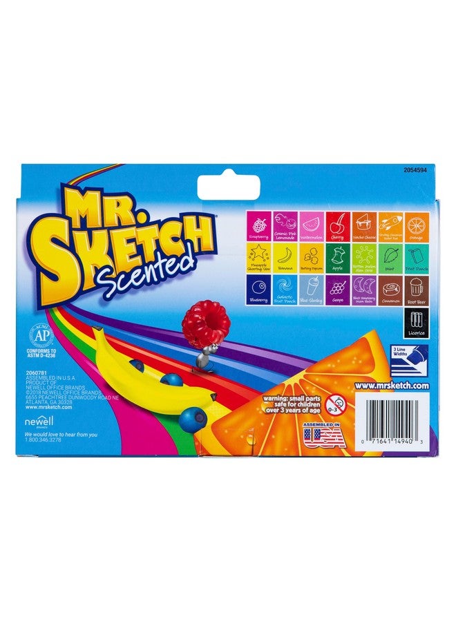 Mr. Sketch Scented Markers, Chisel Tip Marker, Assorted Colors, 22 Count - Image 2