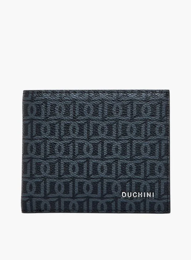 Monogram Print Bi-Fold Wallet