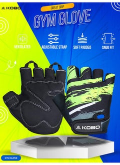 Kobo Kobo WTG-66 Weight Lifting Gym Gloves Hand Protector for Fitness Training  - Image 2