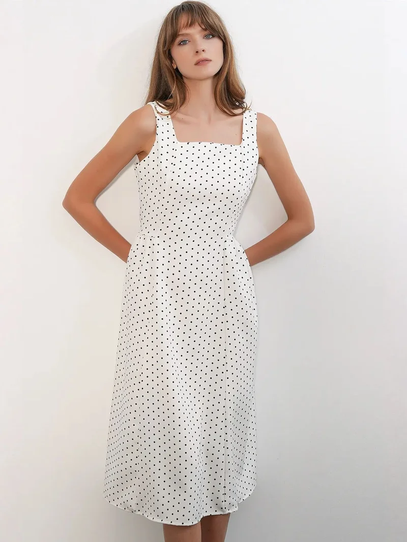 BDART Polka Dot A-Line Midi Dress