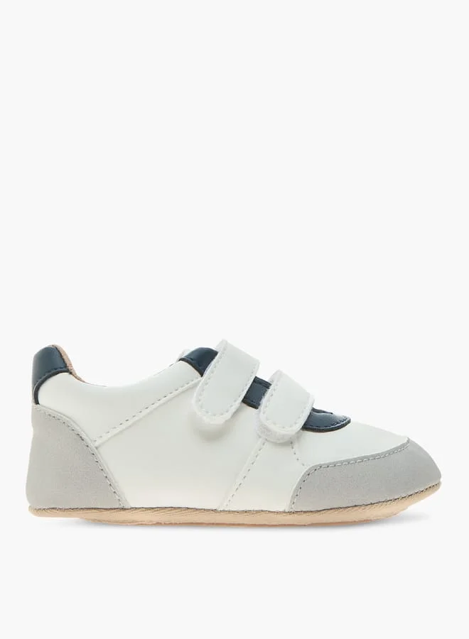 Barefeet Panelled Booties with Hook and Loop Closure