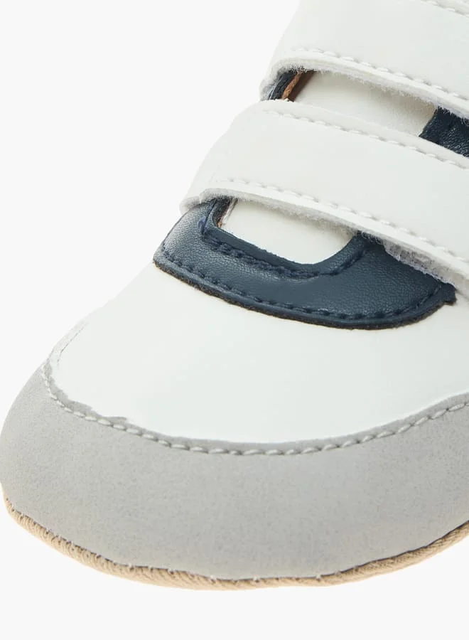 Barefeet Panelled Booties with Hook and Loop Closure
