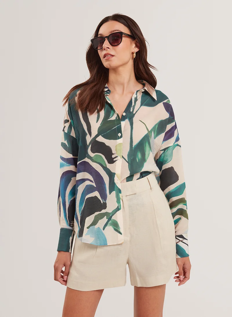 تيد بيكر Floral print Shirt