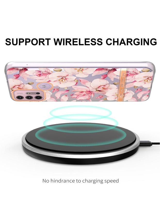 S-TOP Case For Motorola Moto G30 / G20 / G10 / G10 Power Flowers and Plants Series IMD TPU Phone Case - Image 3