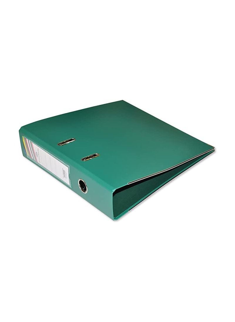 FIS FIS Pack of 24 Pieces PP Lever Arch Box File Green  - Image 2
