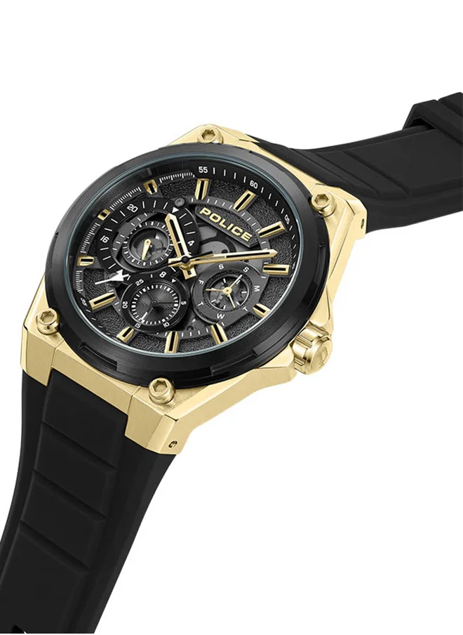 بوليس Salkantay Gents Chronograph Watch With Black Dial & Black Strap -PEWJQ2203241