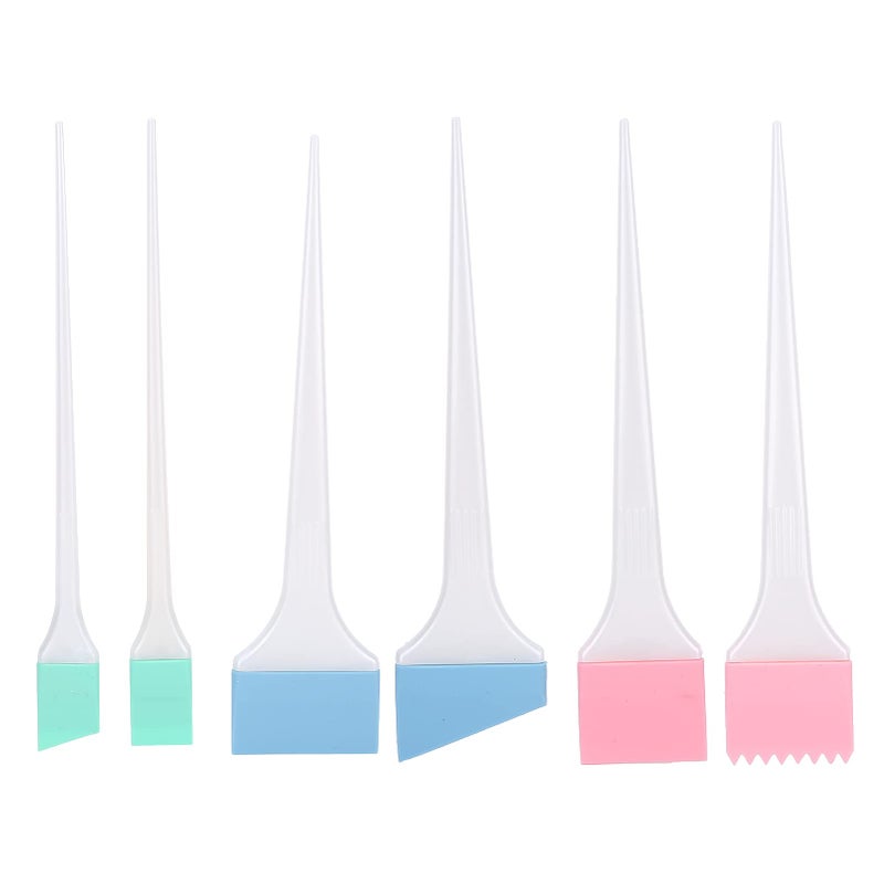 6Pcs Hair Coloring Brush for Hair Dye Hair Color Brush Set Mixing Bowl Kit Tint Comb for Hair Tint Dying Coloring Applicator Silicone Hair Coloring Dyeing Hairdressing Tool for Hair Salon