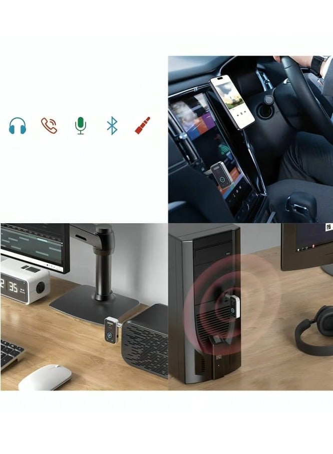 GO-DES Go Des GD-BT206 Wireless Audio Receiver Bluetooth 5.3 Adapter with Aux Input and Type-c Port - Image 3