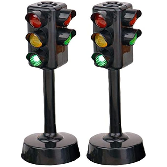 2 PIECES TRAFFIC LIGHT TOY FUNNY EARLY EDUCATIONAL TOY TRAFFIC LIGHT MODEL TOY TRAFFIC SIGNAL TOY EARLY EDUCATION TOY TRAFFIC MODEL FOR CHILDREN - Image 2