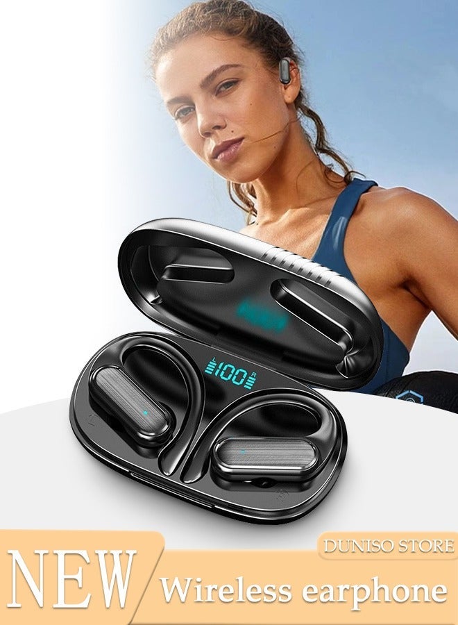 DUNISO Wireless Earbuds Bluetooth 5.3 Headphones Wireless Charging Case Sports Ear Buds Touch Control LED Power Display Built-in Mic Headset Waterproof Earphones in-Ear for IOS and Android - Image 1