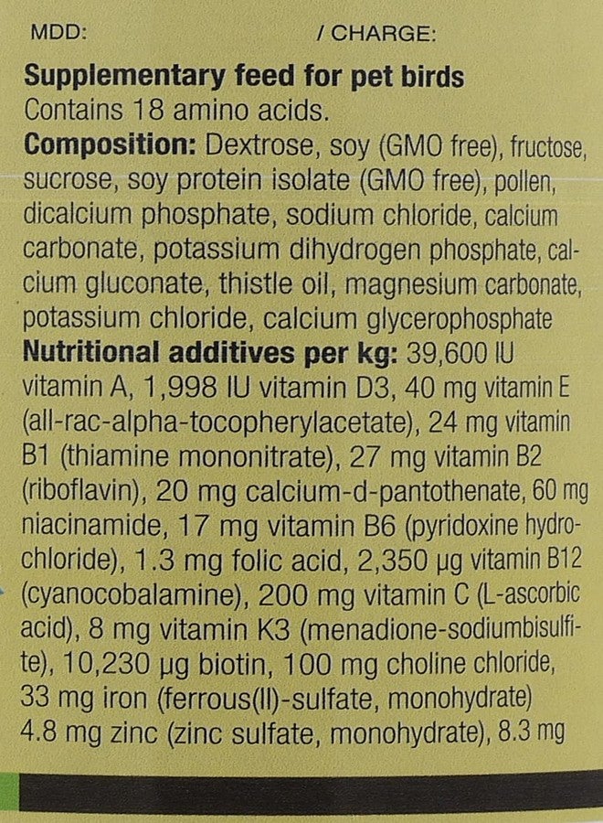 نيكتون مكمل غذائي Nekton Tonic-K المقوي للطيور آكلة البذور 100 غرام (3.5 أونصة) - Image 2