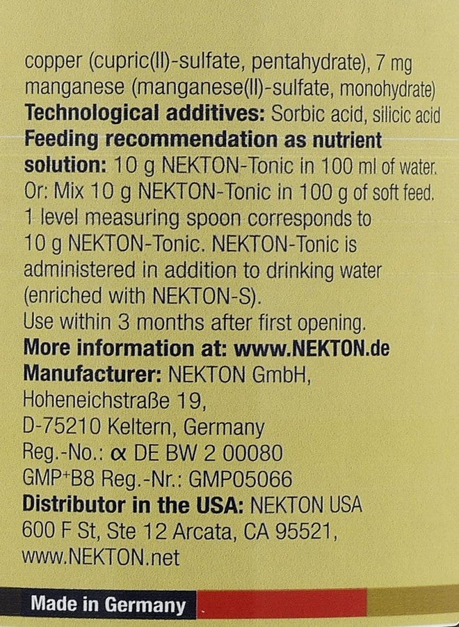 نيكتون مكمل غذائي Nekton Tonic-K المقوي للطيور آكلة البذور 100 غرام (3.5 أونصة) - Image 4