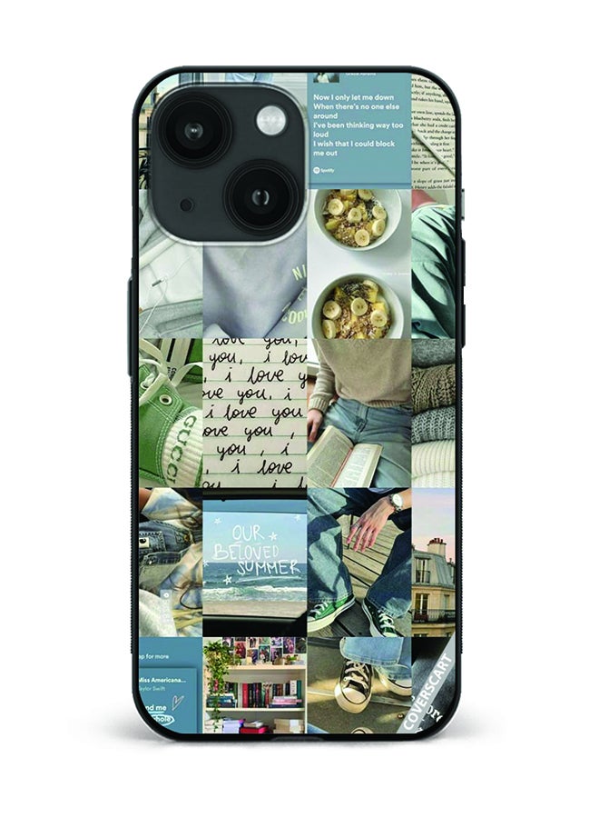 Protective Case Cover For Apple iPhone 14 Collage Design Multicolour