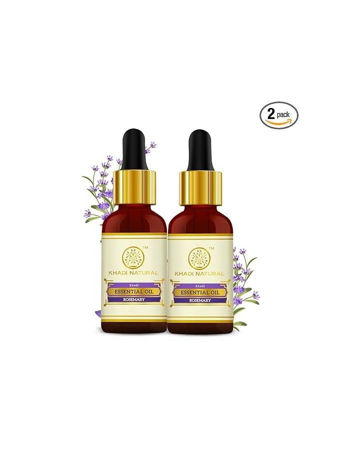 كادي نيتشورال زيت إكليل الجبل العطري الطبيعي من خادي، عبوة من قطعتين (15×2) (30 مل) - Image 1