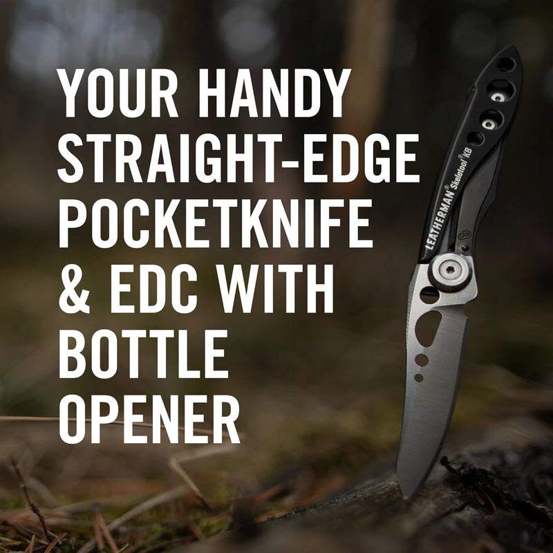LEATHERMAN سكليتول KB سكين جيب بحافة مستقيمة، شفرة من الفولاذ المقاوم للصدأ وفتاحة زجاجات، أونيكس - Image 3