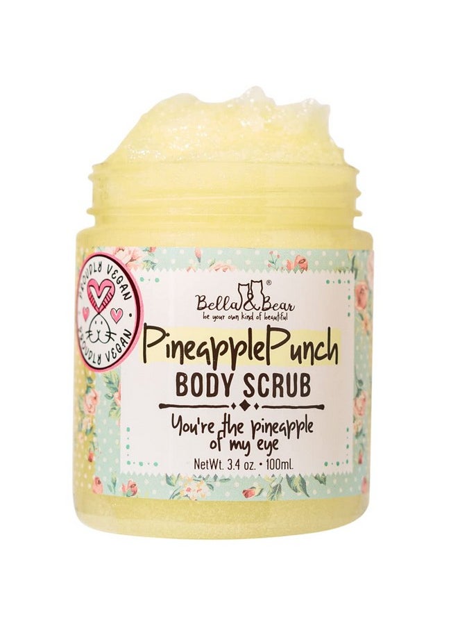 Bella and Bear - Bella & Bear Pineapple Body Scrub Exfoliator - Vegan Travel Size (3.4oz) - Image 1