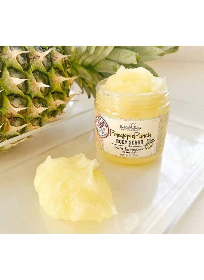 Bella and Bear - Bella & Bear Pineapple Body Scrub Exfoliator - Vegan Travel Size (3.4oz) - Image 1