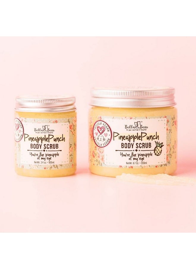 Bella and Bear - Bella & Bear Pineapple Body Scrub Exfoliator - Vegan Travel Size (3.4oz) - Image 1