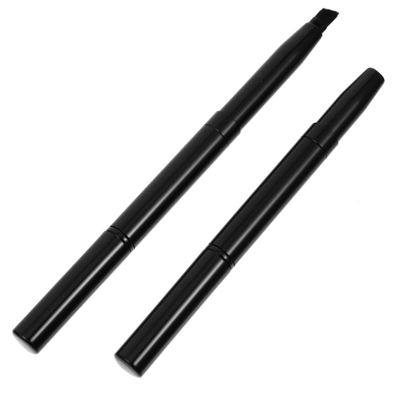 2pcs Angled Eyebrow Brush Double Ended Retractable with Cap for Precise Shaping - Image 2