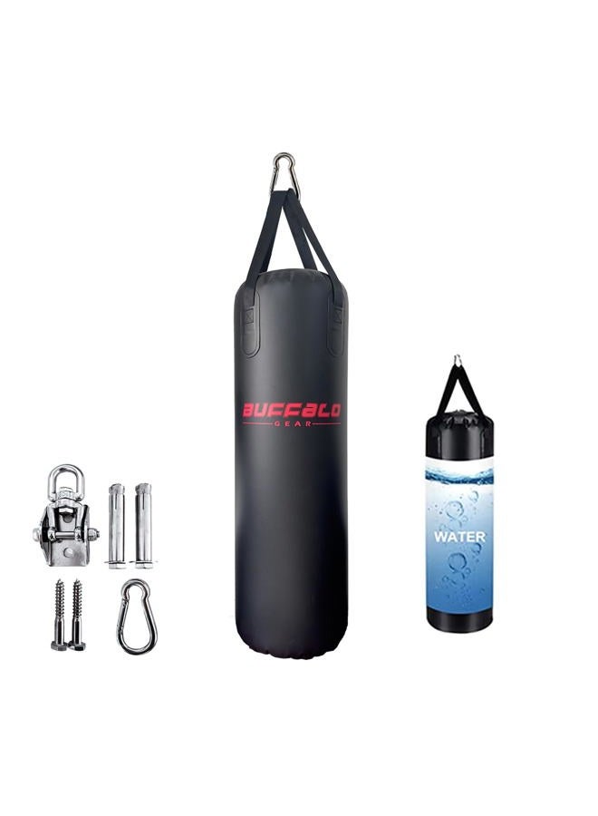 Buffalo Gear Water Punching Bag,165LB Adjustable Heavy Punching Bag Boxing Bag Kickboxing Bag for Adults Teens Training Bag for Fitness - Image 1